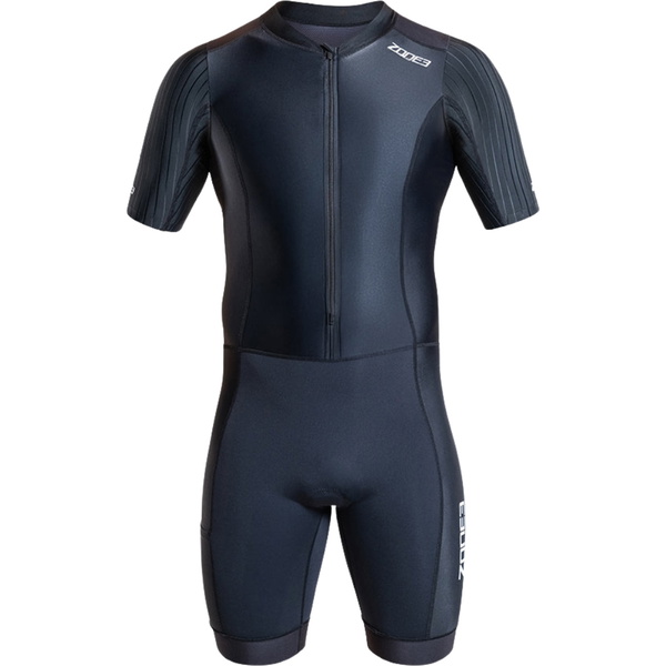 2026 ZONE3 Mens Activate+ Short Sleeve Trisuit TS26MACTP101 - Black